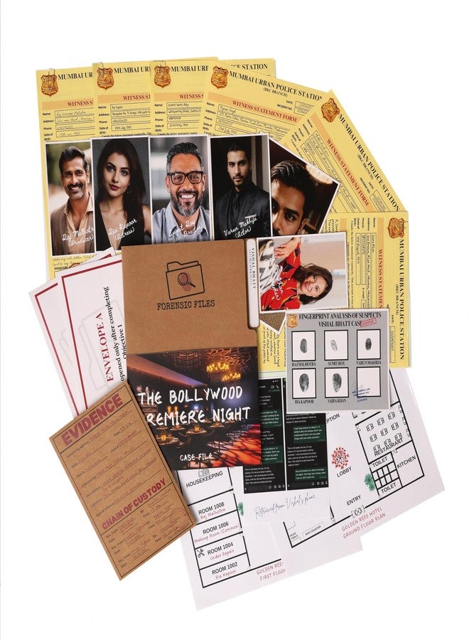 Forensic Files Murder Mystery Games Combo | The Bollywood Premiere Night & Murder in The Startup City | Solve Realistic Crime Cases | Unsolved Cold Case Files | Clues Evidences | Brain Games - Image 2